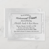 シルバーエレガント離れデザインリハーサル夕食会 招待状 (正面/裏面)