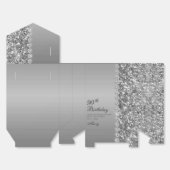 シルバーエレガント90誕生日 フェイバーボックス (見開き)