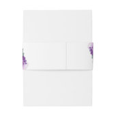 シルバーエレガント&パープルフローラ結婚式招待状 招待状ベリーバンド (裏面例)