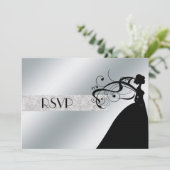 シルバーエレガントRSVP 招待状 (スタンド正面)