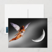 シルバーエンジェルファンタジー/SCI Fiデザインはがき ポストカード (正面/裏面)