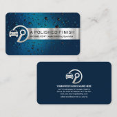 シルバーオストライプンクリスタルブルーウォーターズディテーター 名刺 (正面/裏面)