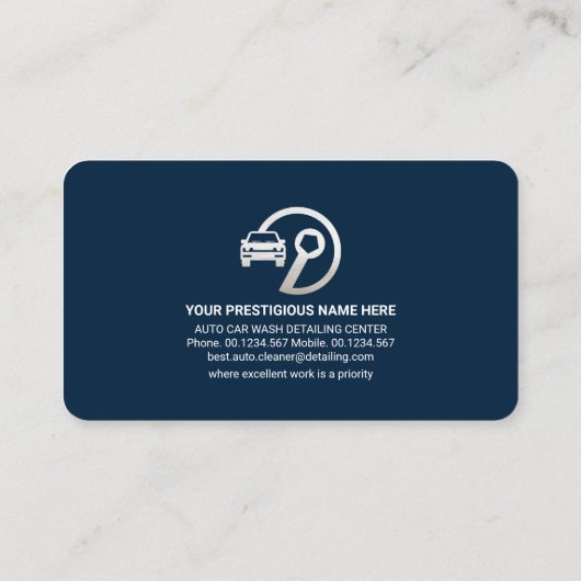 シルバーオストライプンクリスタルブルーウォーターズディテーター 名刺 (裏面)