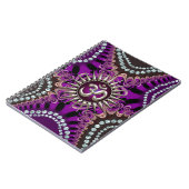 シルバーオムパープルイースタンスパークルノート ノートブック (左側)