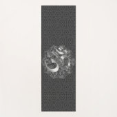 シルバーオムヘキサゴナルマンダラヨガマット ヨガマット (正面)