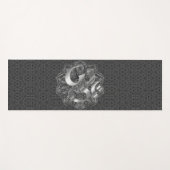 シルバーオムヘキサゴナルマンダラヨガマット ヨガマット (正面(横))