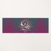 シルバーオムヘキサゴナルマンダラ ヨガマット (正面(横))