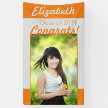 シルバーオレンジおめでとうワンフォト卒業パーティー