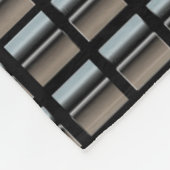 シルバーオンブラックブランケット フリースブランケット (角)