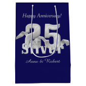 シルバーオンブルー25周年記念ミディアム抱き枕 ミディアムペーパーバッグ (裏面)