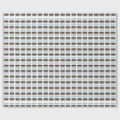 シルバーオンホワイトラッピング紙 ラッピングペーパー (フラット)