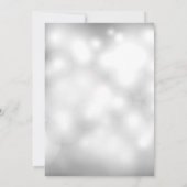 シルバーオーナメントス企業のクリスホリデーパーティー 招待状 (裏面)