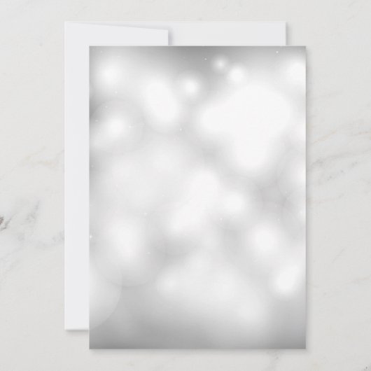 シルバーオーナメントス企業のクリスホリデーパーティー 招待状 (裏面)