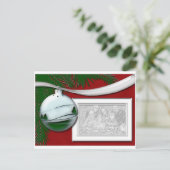 シルバーオーナメントフォトフレーム ポストカード (スタンド正面)