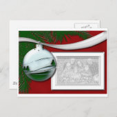 シルバーオーナメントフォトフレーム ポストカード (正面/裏面)