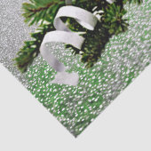 シルバーオーナメントホワイトリボンホリデーティッシュペーパー 薄葉紙 (詳細)