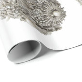 シルバーオーナメント包装紙 ラッピングペーパー (ロールコーナー)