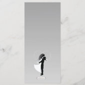 シルバーカグラデーションスタイ結婚ズのメニューカード メニュー (裏面)