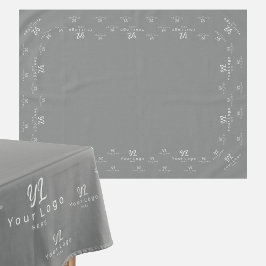 シルバーカスタムビジネスのロゴトレードショーの表示 テーブルクロス