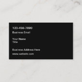 シルバーカッコいいトーンカーデザイン車の 名刺 (裏面)