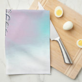 シルバーカドゥセウス医療シンボルマザーパールデコール キッチンタオル (四つ折り)