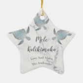 シルバーカメ |メレカリキマカハワイアン セラミックオーナメント (裏面)