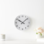 シルバーカラーウォールクロックと数字 ラウンド壁時計 (ホーム)