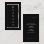 シルバーカラーチャクラ瞑想名刺 名刺 (正面/裏面)