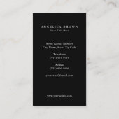 シルバーカラーチャクラ瞑想名刺 名刺 (裏面)