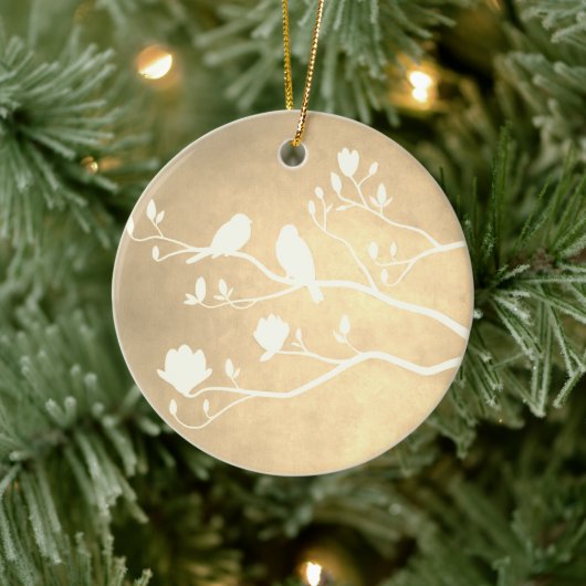 シルバーカンデラブラ(金ゴールド) – セラミックオーナメント (ツリー)