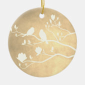 シルバーカンデラブラ(金ゴールド) – セラミックオーナメント (正面)