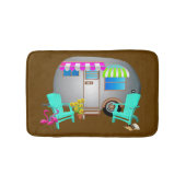 シルバーカンパートロピカルテーマのキャンプ バスマット (正面)