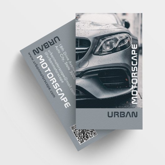 シルバーカーグレービジネスカード 名刺