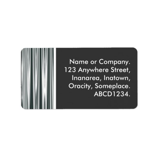 シルバーカーテン ラベル (正面)