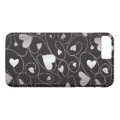 シルバーカーリーハート Case-Mate iPhoneケース (裏面(横))