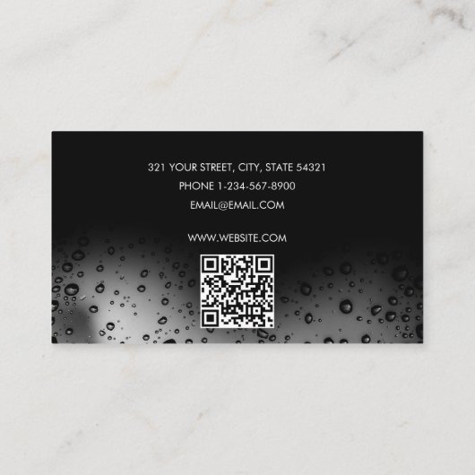 シルバーカー洗面車の清掃車詳細 名刺 (裏面)