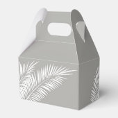 シルバーガベルのホワイトパームパーティーフェイバーボックス フェイバーボックス (裏面サイド)