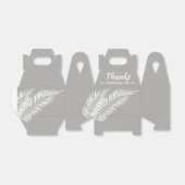 シルバーガベルのホワイトパームパーティーフェイバーボックス フェイバーボックス (折り畳みなし)