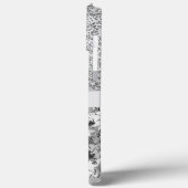 シルバーガーリーグリッタースターズモノグラム Case-Mate iPhoneケース (裏面 / 左)