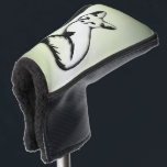 シルバーキツネオングリーン ゴルフヘッドカバー<br><div class="desc">可愛いキツネ</div>