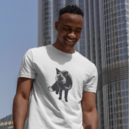 シルバーキツネリアル Tシャツ