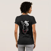 シルバーキツネ2025女子Vネック Tシャツ (裏面フル)