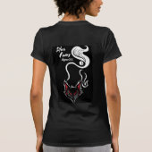 シルバーキツネ2025女子Vネック Tシャツ (裏面)