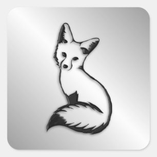 シルバーキツネ スクエアシール