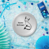 シルバーキツネ ペーパープレート (パーティー)