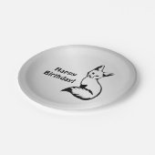 シルバーキツネ ペーパープレート (アングル)