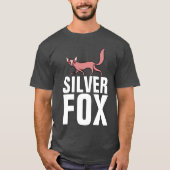 シルバーキツネ、メンズ誕生日Tシャツ Tシャツ (正面)