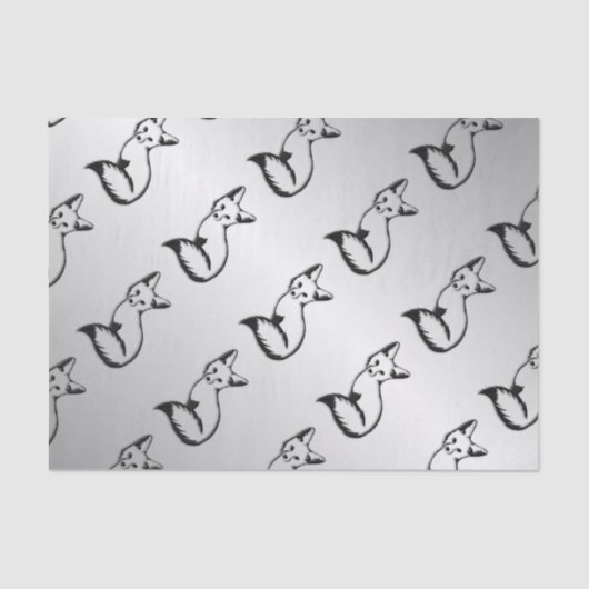 シルバーキツネ 薄葉紙 (正面)