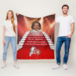 シルバーキツネHOJ フリースブランケット