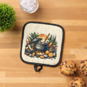 シルバーキルティング熱保護オーブンミット 鍋敷き (トップダウン)